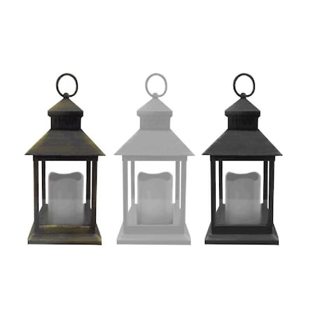 Alpine Alpine Glass/Plastic Assorted Lantern QVA130ABB